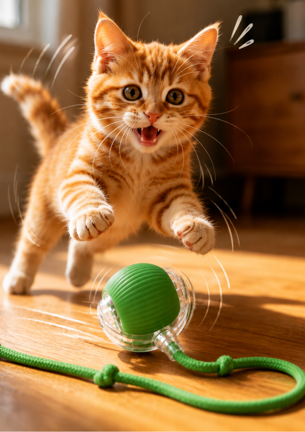 Interaktiv självrullande katt & hundleksaksboll