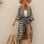 Strand Kimono Bladmönster