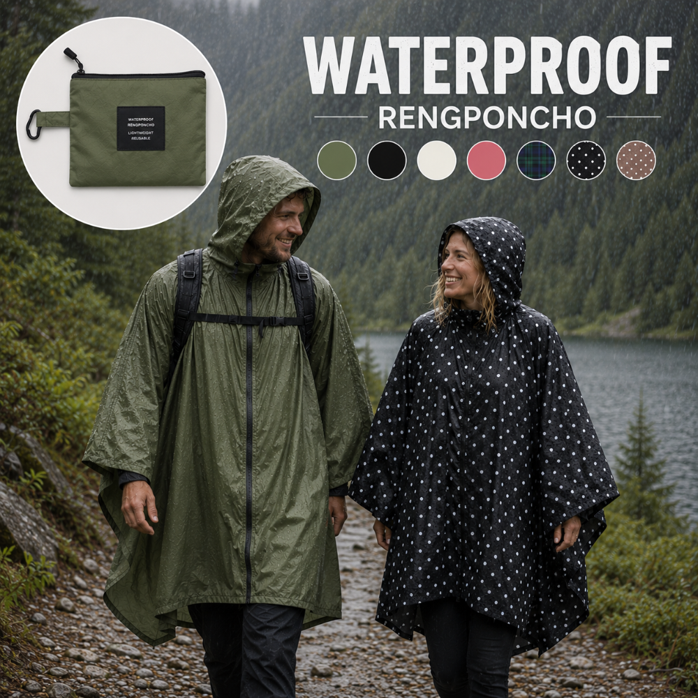 Regnponcho för dam och herr