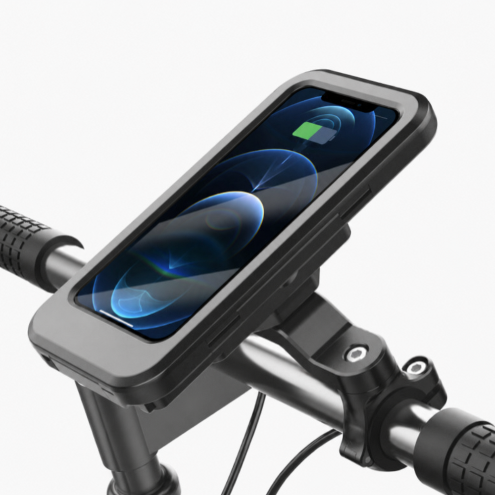 Vädertålig mobilhållare med touchfönster för cykel och motorcykel